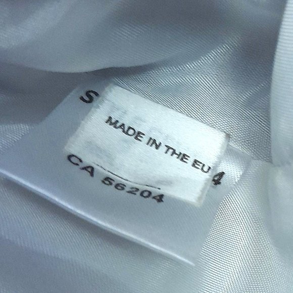 Black and White Graphic Linen Blazer Size 12 US - Picture 7 of 15